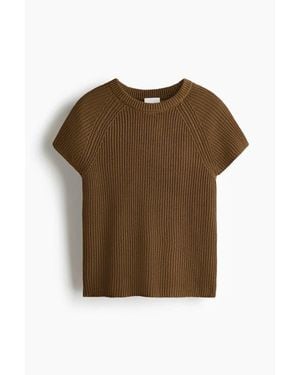 H&M Knitted Top - Brown