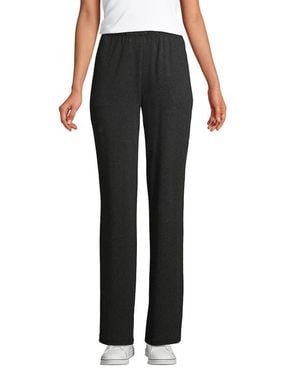 Lands' End Sport Knit High Rise Pants - Black