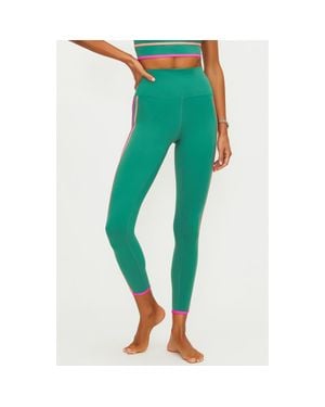 Beach Riot Nella High Waist Colorblock Leggings - Green