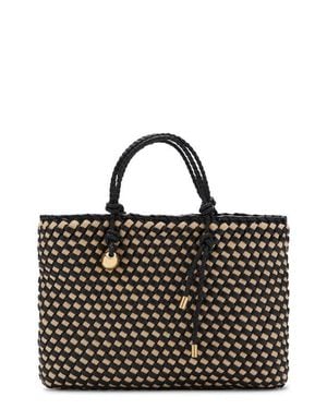 Mango Natural Fiber Tote - Black
