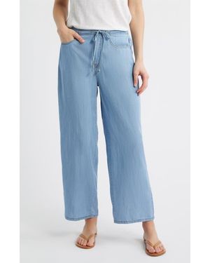 Beach Lunch Lounge Cass Chambray Drawstring Pants - Blue