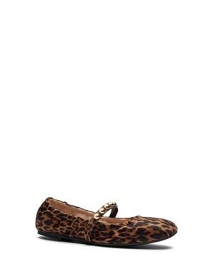 Stuart Weitzman Goldie Stud Ballet Flat - White