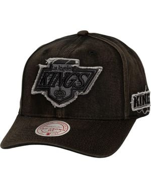 Mitchell & Ness Los Angeles Kings Downtown Snow Wash Pro-Crown Adjustable Hat - Black