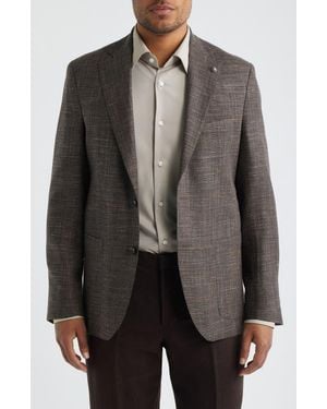 Jack Victor Hampton Slub Wool Blend Sport Coat - Black
