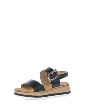 Gabor Slingback Wedge Sandal - Black