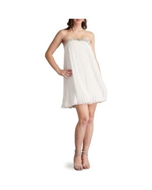 SHO by Tadashi Shoji Belted Strapless Dress - White