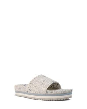 Fleks East Beach Slide Platform Sandal - Gray