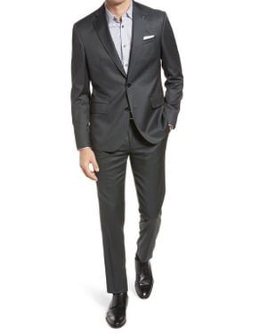 Ted Baker Roger Extra Trim Fit Wool Suit - Black