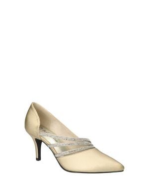 Bella Vita Azalea Crystal Embellished Pump - Natural