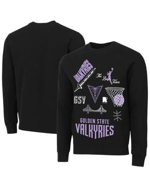 round21 Golden State Valkyries Wallpaper Pullover Sweatshirt - Black