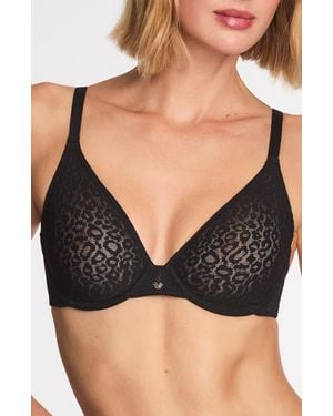 Wacoal High Bar Unlined Underwire Plunge Bra - Black