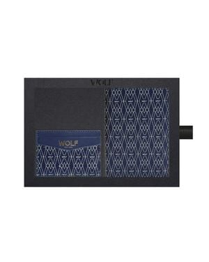 Wolf Signature Passport & Card Case Gift Set - Blue