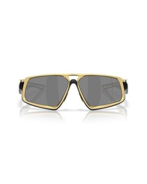 Oakley Massillon 61Mm Polarized Rectangle Sunglasses - Gray