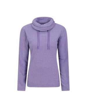 Mountain Warehouse Hebridean Cowl Neck Fleece Top - Purple