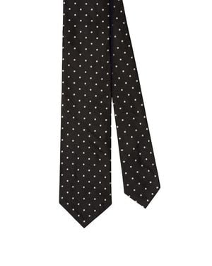 Robert Talbott Newman 7 Fold Sport Jacquard Necktie - Black
