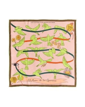 Lost Pattern House Of Frida Silk Bandana Scarf - Green