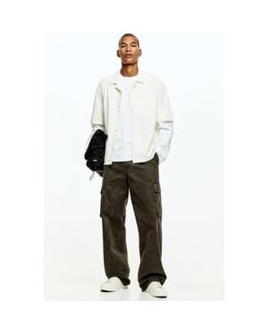 H&M Loose Fit Shirt - White