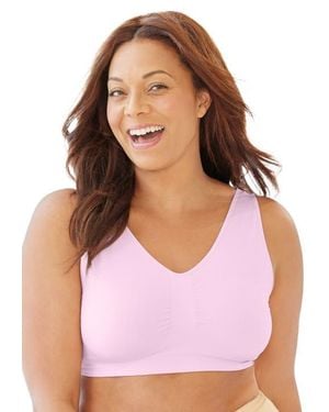 Secret Solutions Wireless Seamless Bra - Purple