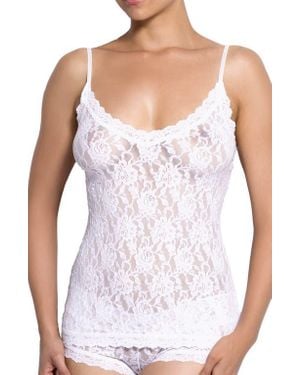 Hanky Panky V-Neck Lace Cami - White