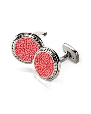 M-clip M-Clip Stingray Cuff Links - Red