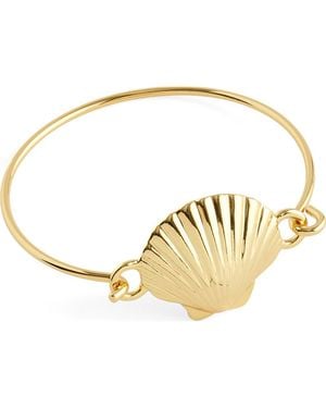 Madewell Shell Wire Bangle - Metallic