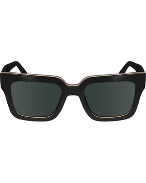 Paul Smith Kenton 52Mm Rectangular Sunglasses - Black