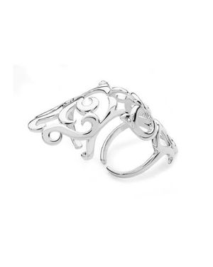 Lucy Quartermaine Elements Armor Ring - Metallic