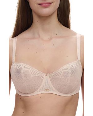 Chantelle Origins Underwire Unlined Demi Bra - Brown