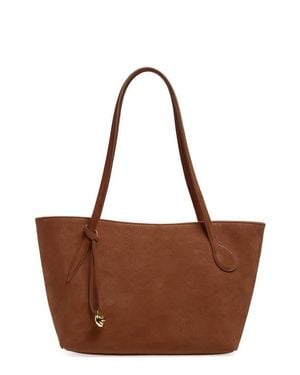 Liffner Midi Sprout Leather Tote - Brown