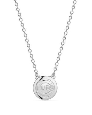 Luv Aj X The Mlb Chicago Cubs Logo Charm Necklace - White