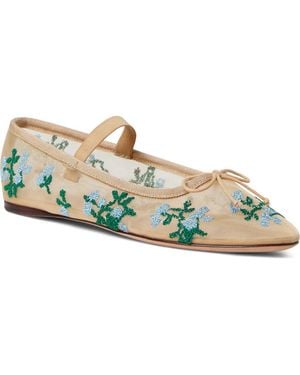 Loeffler Randall Leonie Mary Jane Flat - Blue