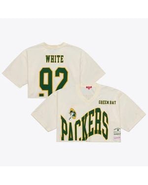 Mitchell & Ness Reggie Bay Packers Retired Player Cropped Fashion Jersey - Green
