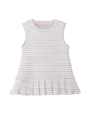 BANBLU Stripe Bunny Dress - White