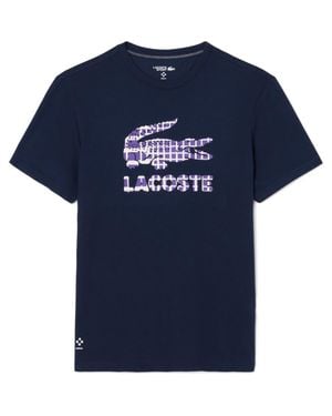 Lacoste X Daniil Medvedev Ultra-Dry Performance T-Shirt - Blue