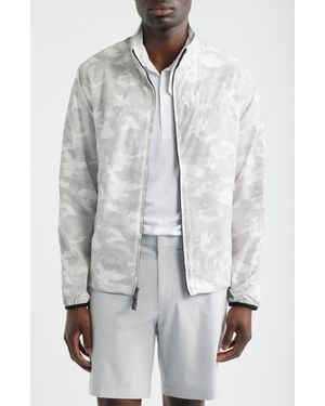 G/FORE Parachute Camo Water Repellent Golf Windbreaker - Gray