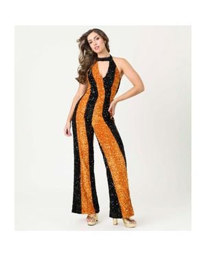 Smak Parlour Glamour Goddess Jumpsuit - Orange