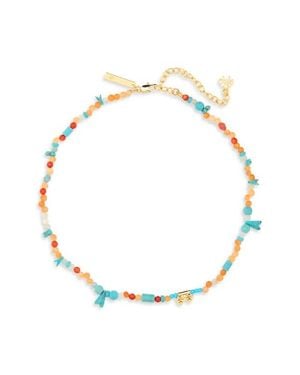Lele Sadoughi X The Met Thebes Beaded Necklace - White