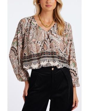 Bishop + Young Maude Bubble Sleeve Top - Multicolor