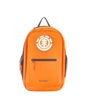 Element Backpack Classic Logo School And Travel Bag With Laptop Sleeve - Orange