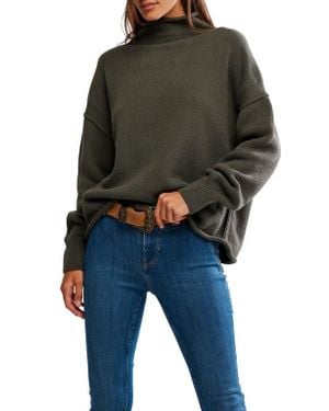 Free People Torres Turtleneck Sweater - Black