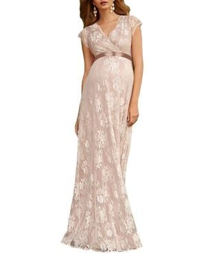 Tiffany Rose Maternity Tiffany Rose Eden Lace Maternity Gown - Natural