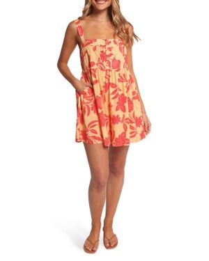 Petal & Pup Nani Floral Romper - Orange