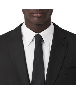 Burberry Slim Fit Wool Tailored Jacket - Black