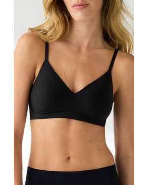 True & Co. Lace Triangle Bralette - Black