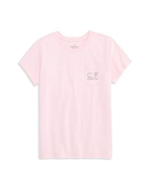 Vineyard Vines Kids' Vintage Whale Cotton Graphic T-Shirt - Pink