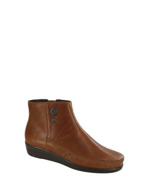 SAS Jade Zip Bootie - Brown
