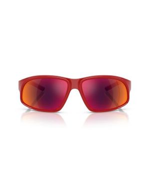 Scuderia Ferrari 64Mm Oversize Irregular Sunglasses - Red