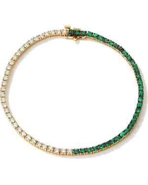 Mark Henry Diamond Tennis Bracelet - Green