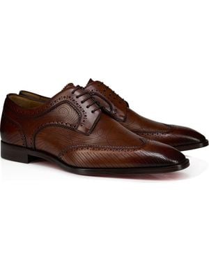 Christian Louboutin Grave Perforated Wingtip Derby - Brown