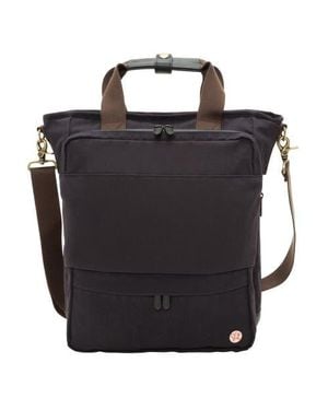 Token Waxed Nylon Fordham Convertible Backpack - Black